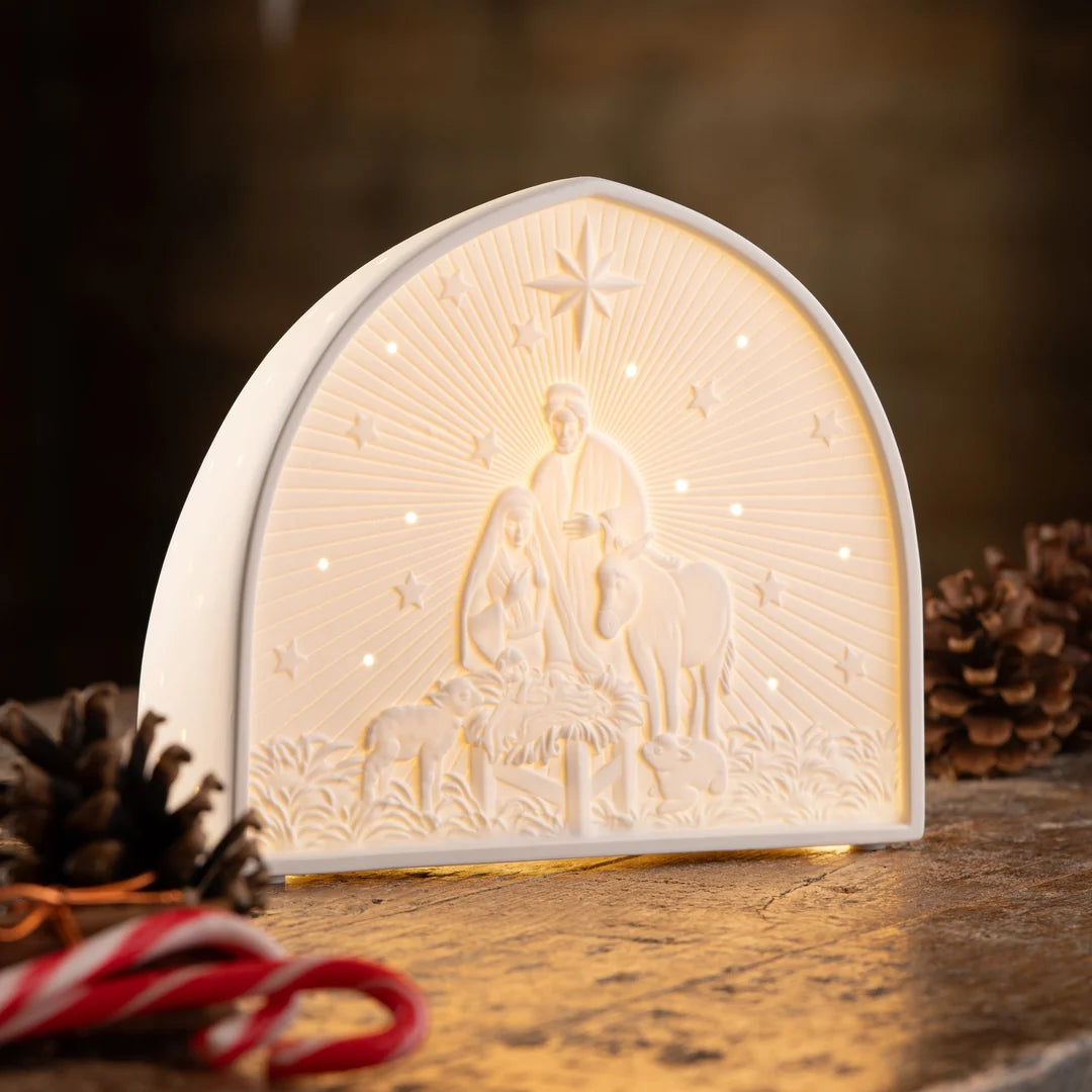 Belleek Living Nativity Luminaire-Goviers