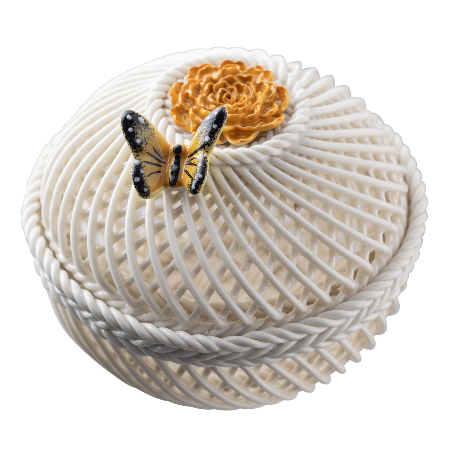 Belleek October Marigold Basket-Goviers