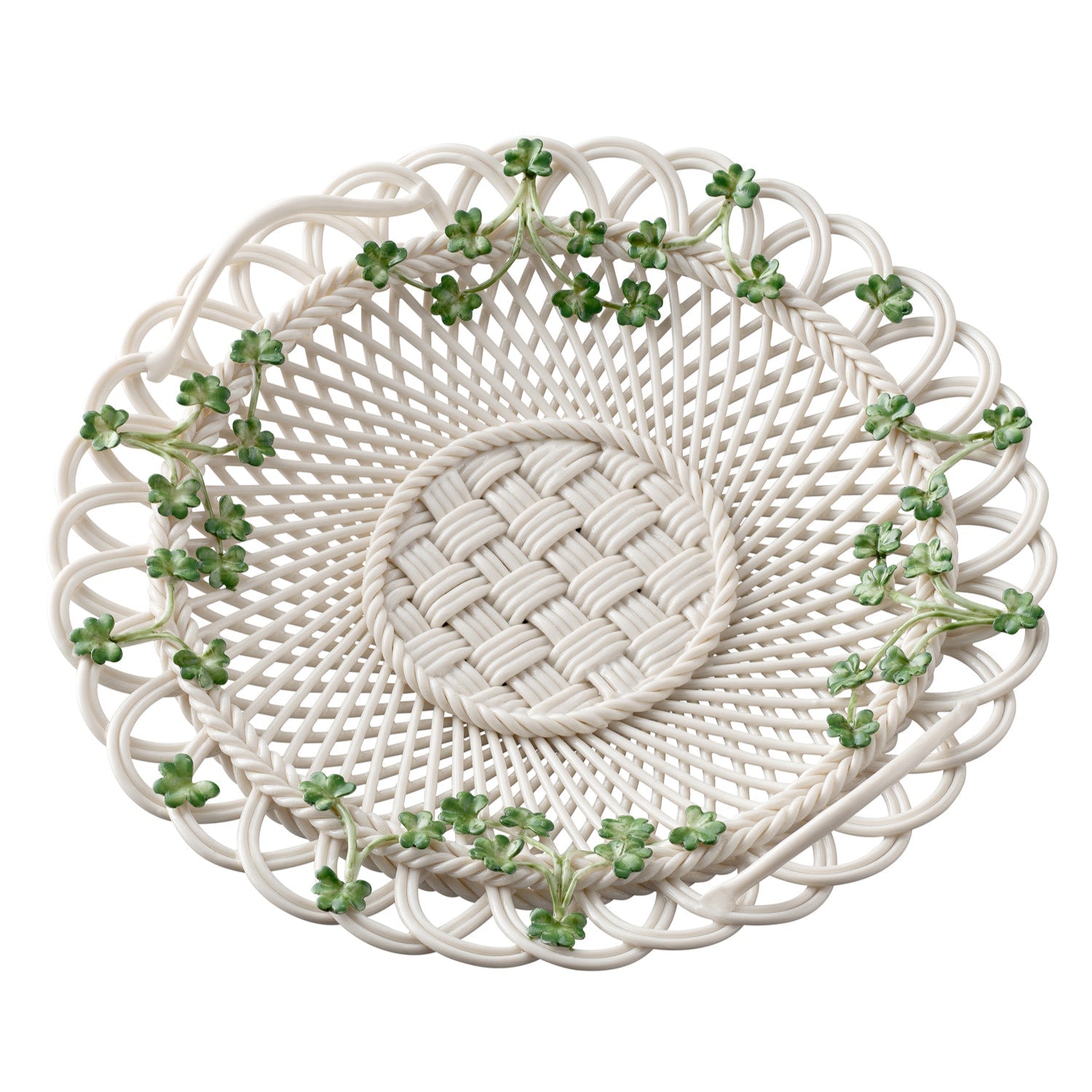 Belleek Shamrock Heritage Basket-Goviers