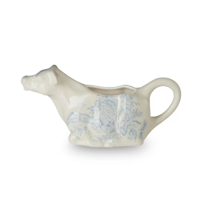 Burleigh Blue Asiatic Pheasants Cow Creamer-Goviers