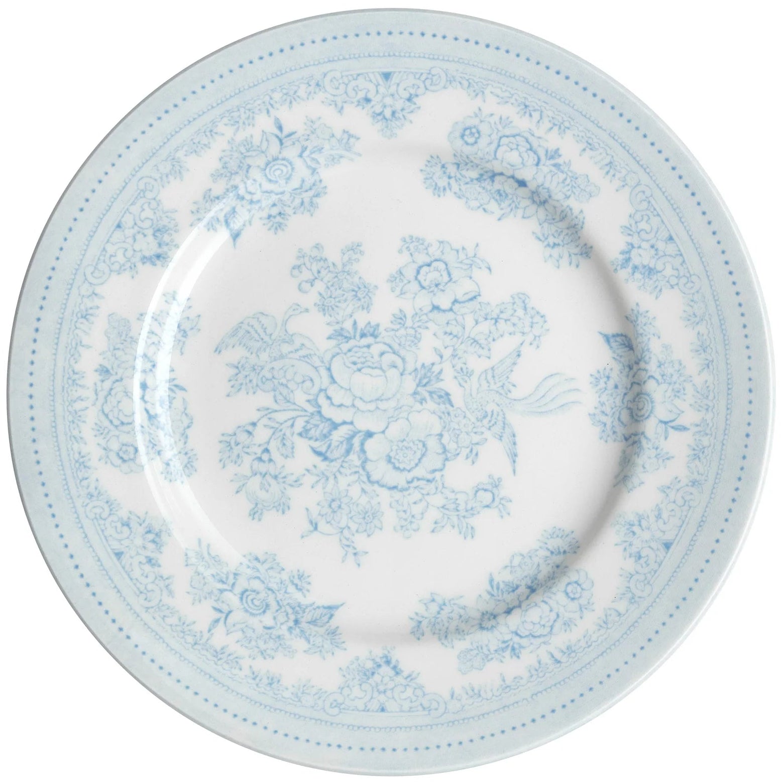 Burleigh Blue Asiatic Pheasants Plate 17.5cm/7"-Goviers