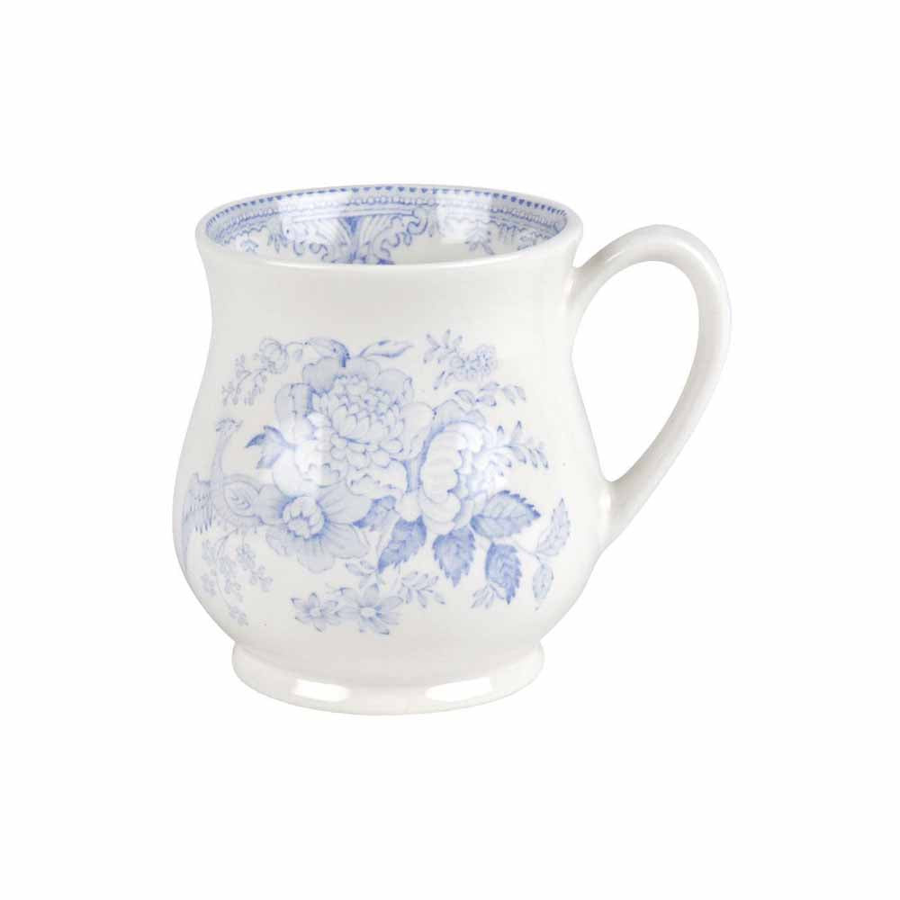 Burleigh Blue Asiatic Pheasants Sandringham Mug 284ml / 1/2pt-Goviers