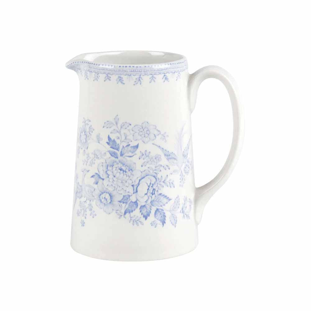 Burleigh Blue Asiatic Pheasants Tankard Jug Small 284ml / 1/2pt-Goviers