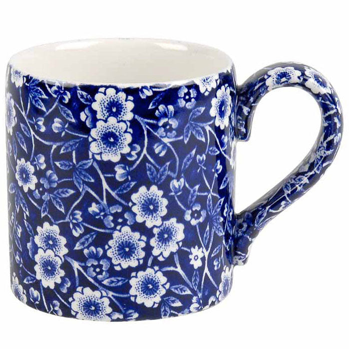 Burleigh Blue Calico Mug 284ml / 1/2 pt-Goviers