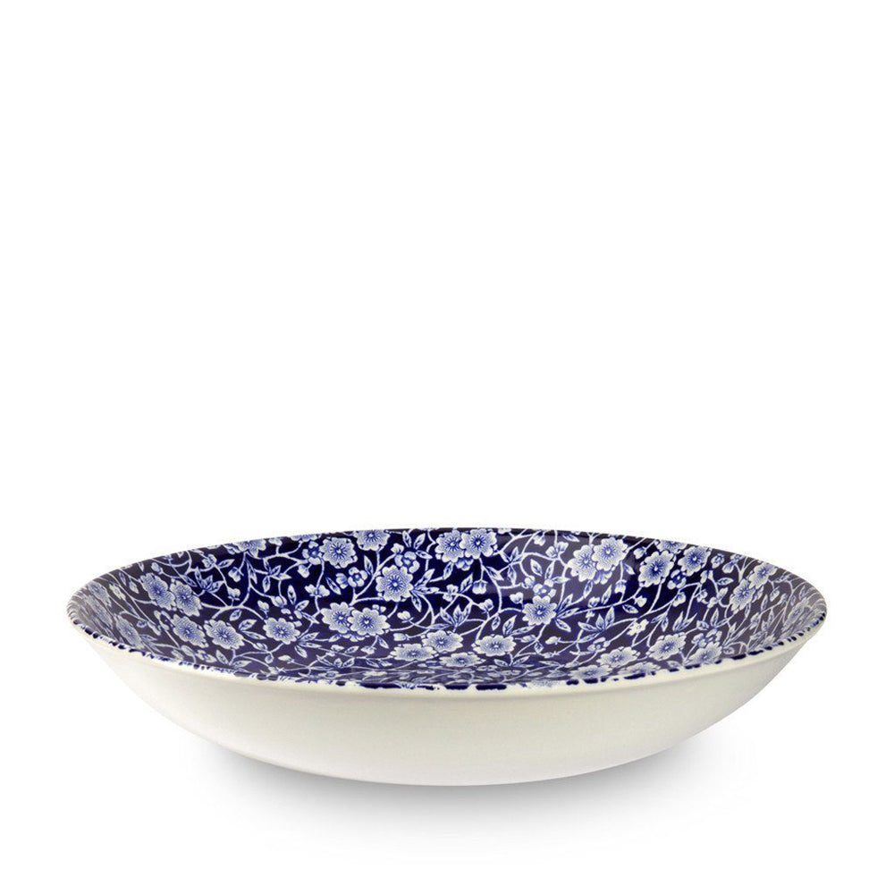 Burleigh Blue Calico Pasta Bowl 568ml/1pt-Goviers