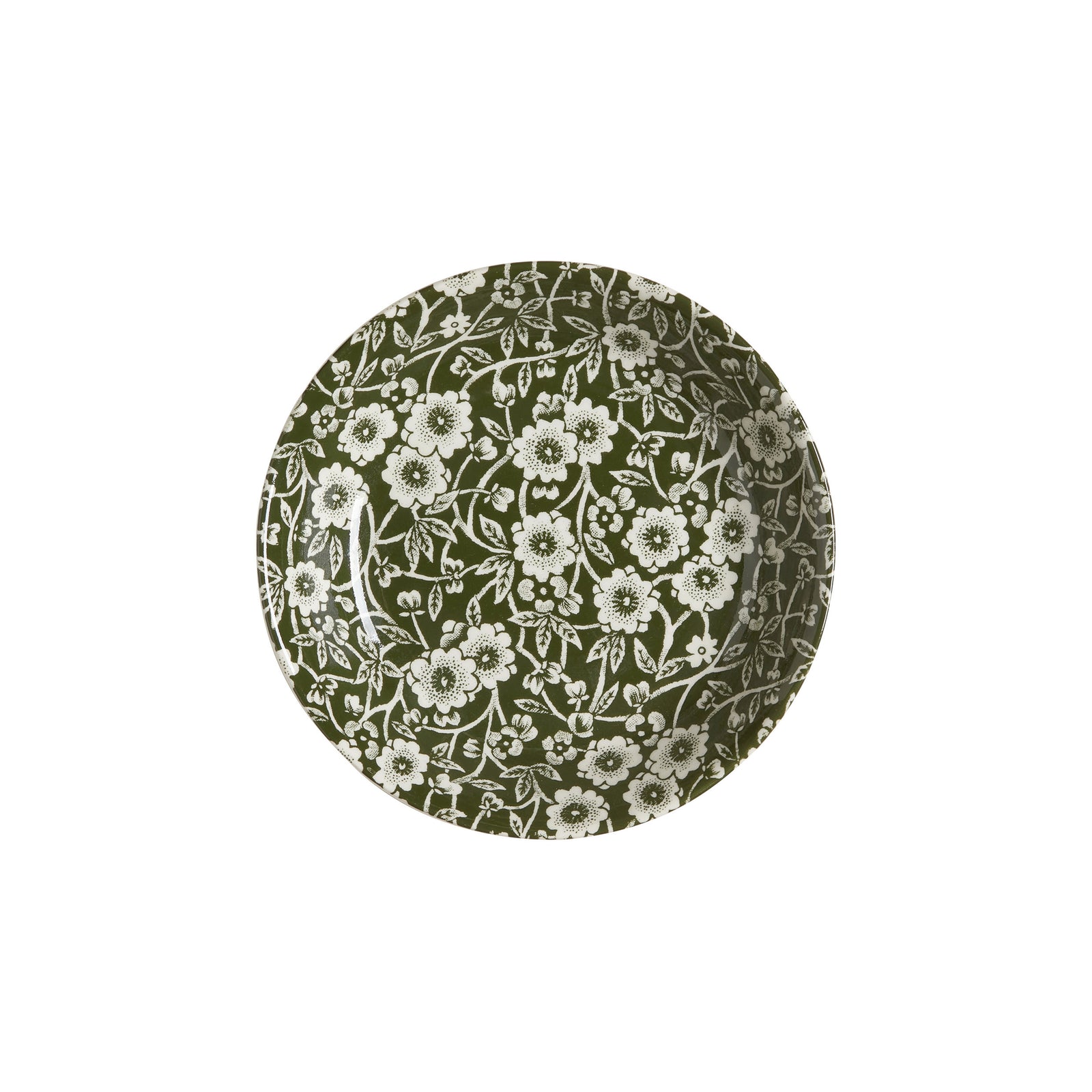 Burleigh Dark Green Butter Pat 12cm-Goviers