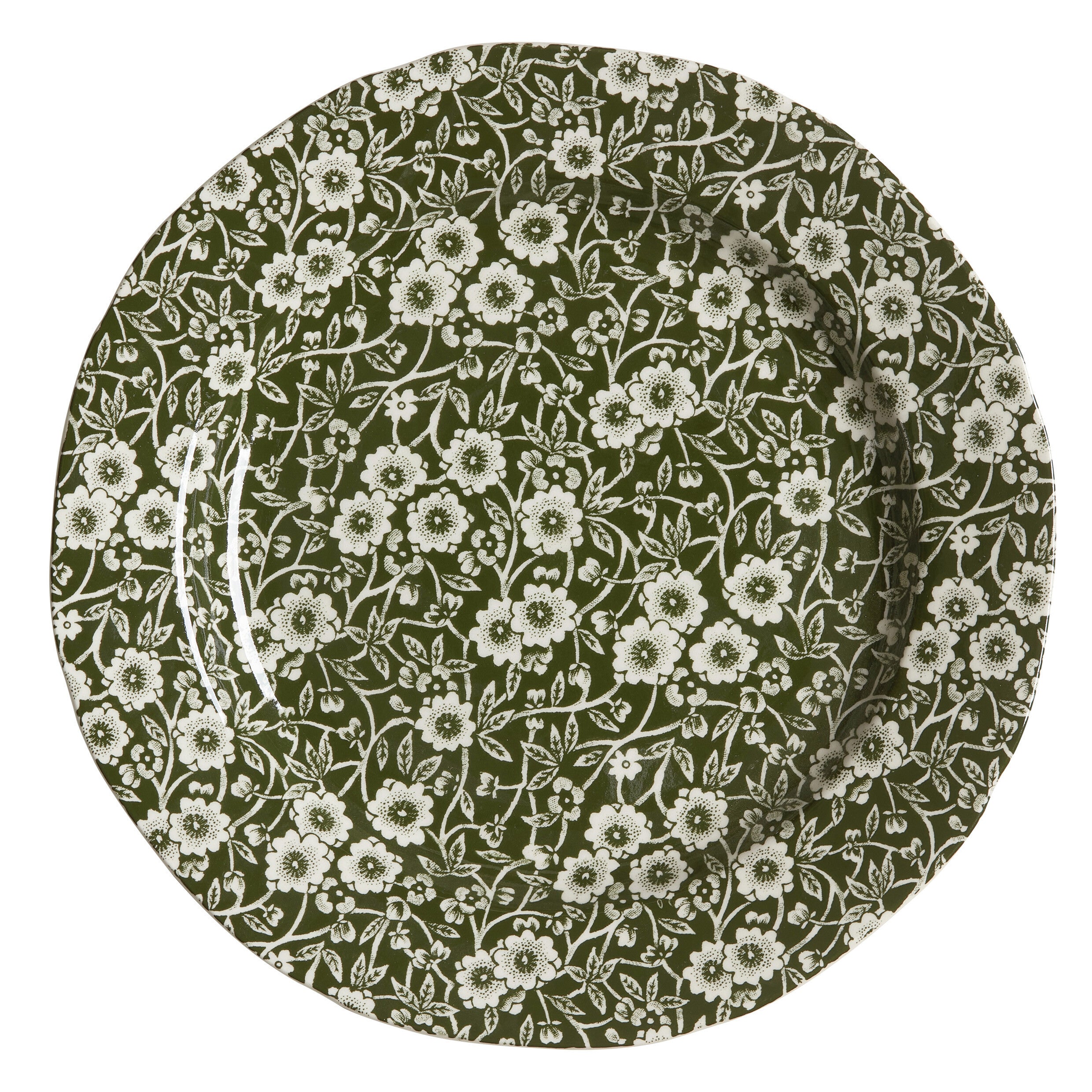 Burleigh Dark Green Plate 21.5cm - Goviers of Sidmouth