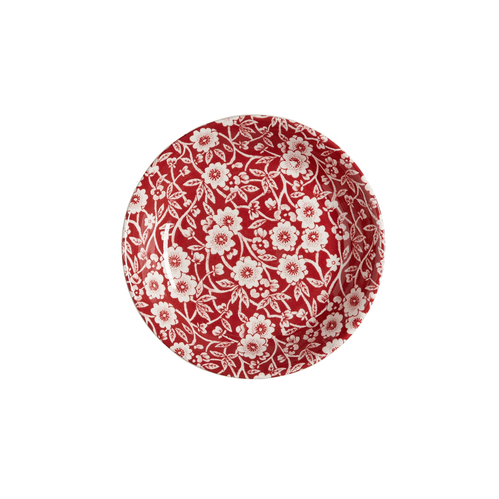 Burleigh Red Butter Pat 12cm-Goviers