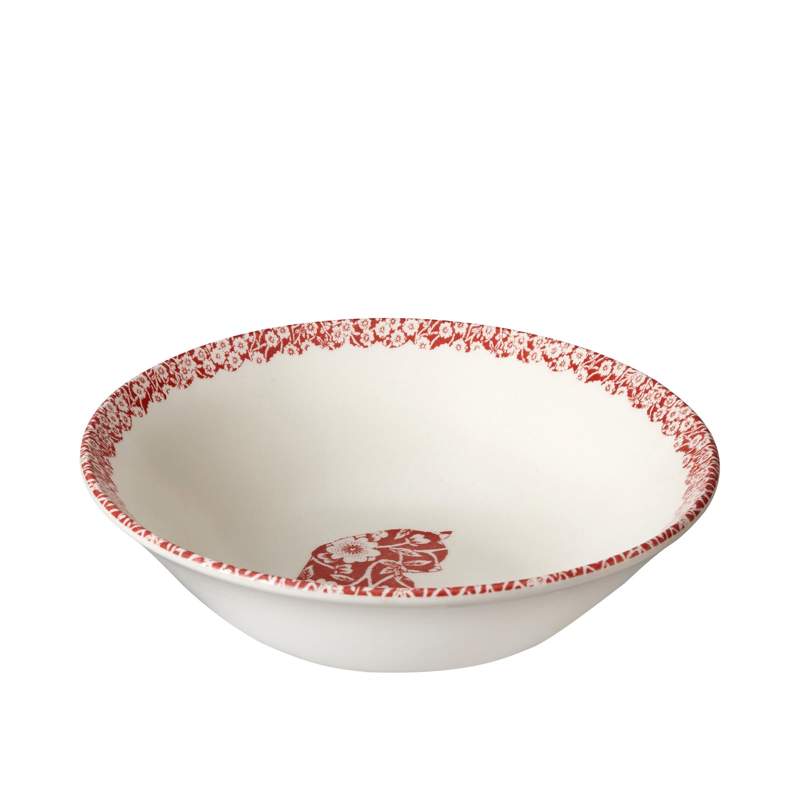Burleigh Red Cat Cereal Bowl 16cm-Goviers