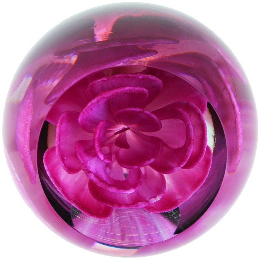 Caithness Glass Floral Charms Carnation Paperweight-Paperweights-Goviers