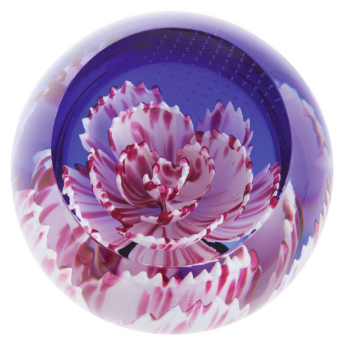Caithness Glass Floral Charms Carnation Paperweight-Paperweights-Goviers