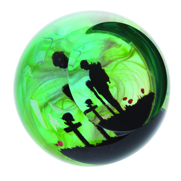 Caithness Glass Commemoratives Battle Of Britain Paperweight | Single | 80mm X 80mm | Handmade In Scotland | This Paperweight Is A Symbol Of Remembrance For The Battle Of Britain| Ornamental - View #3