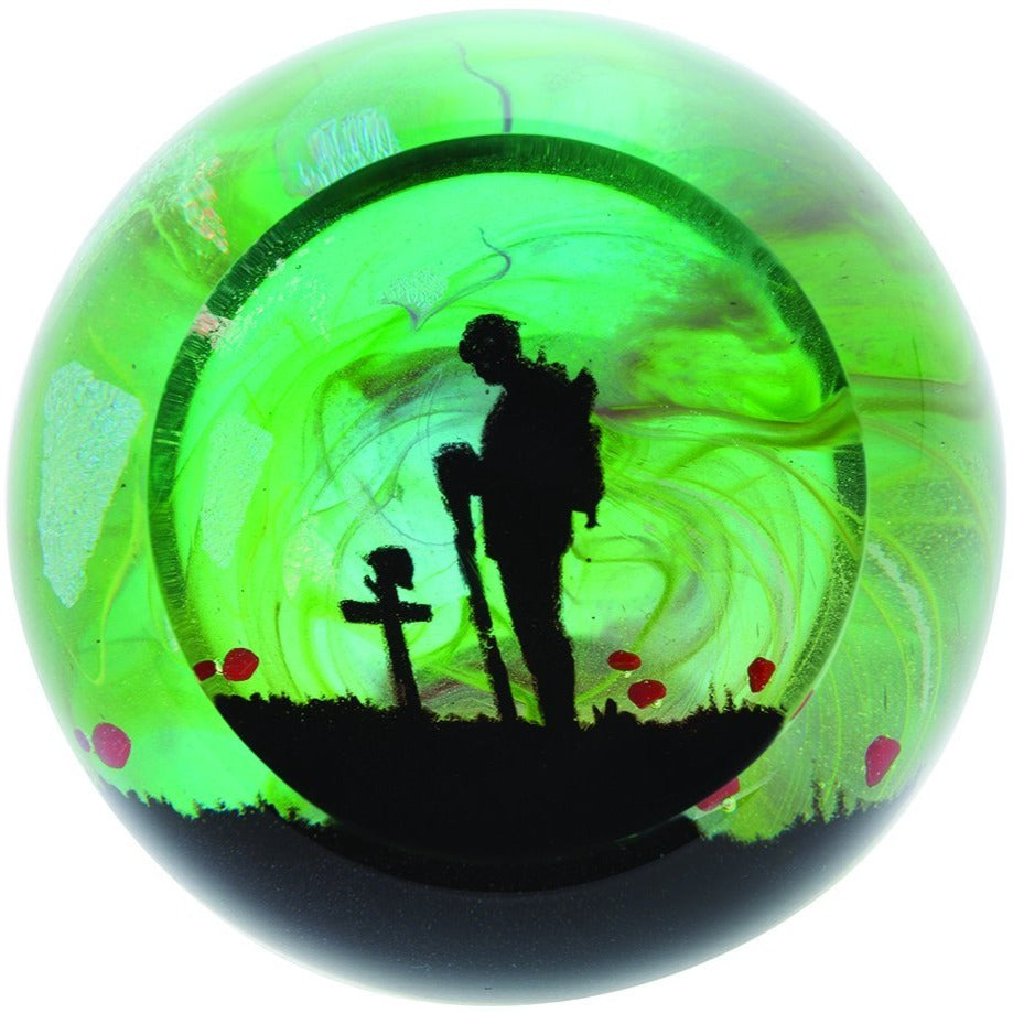 Caithness Glass For the Fallen Paperweight-Paperweights-Goviers