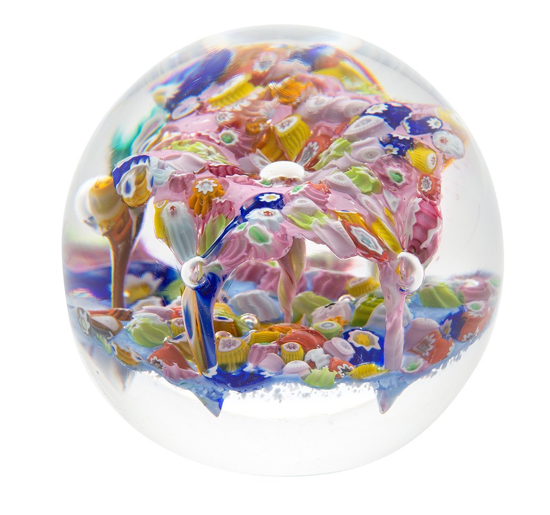 Caithness Glass Millefiori Fingal's Cave Miniature Paperweight-Paperweights-Goviers