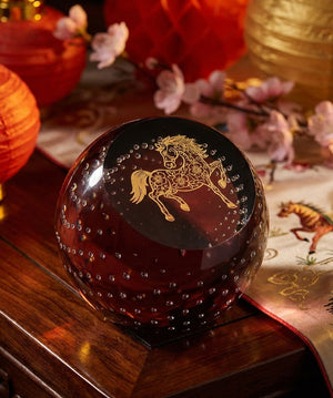 Caithness Year of the Horse Paperweight-Goviers