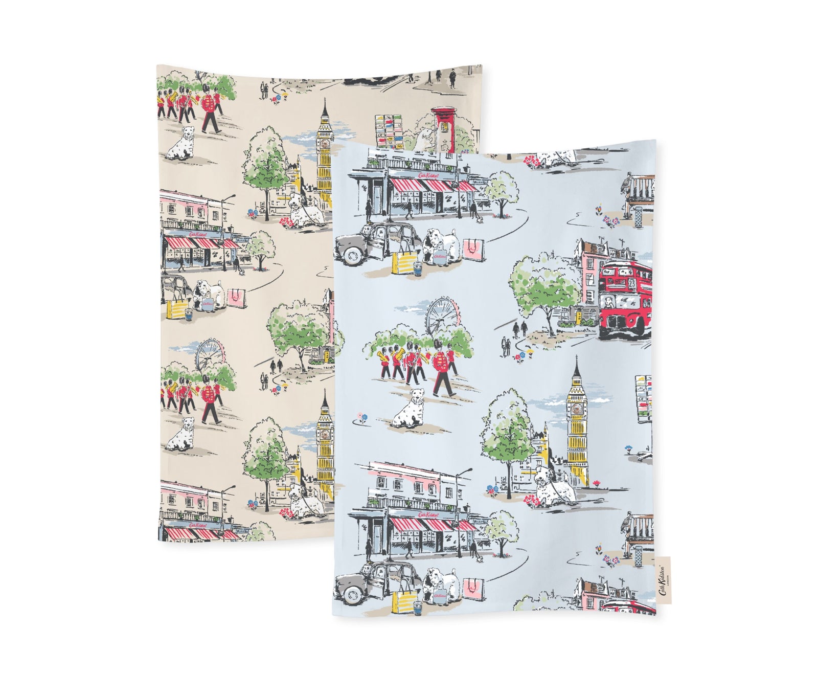 Cath Kidston Billie Goes to Town Tea Towels Set of 2-Goviers