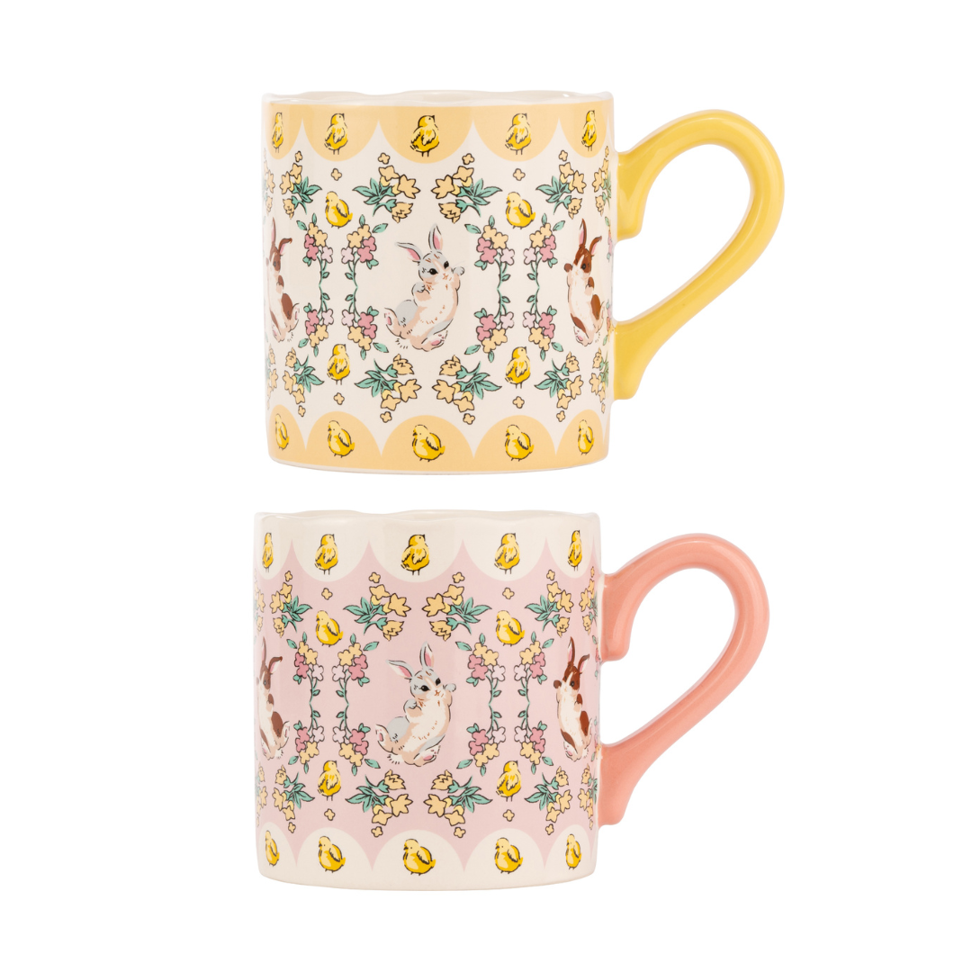 Cath Kidston Easter Bunny Shortie Mugs Set of 2-Goviers