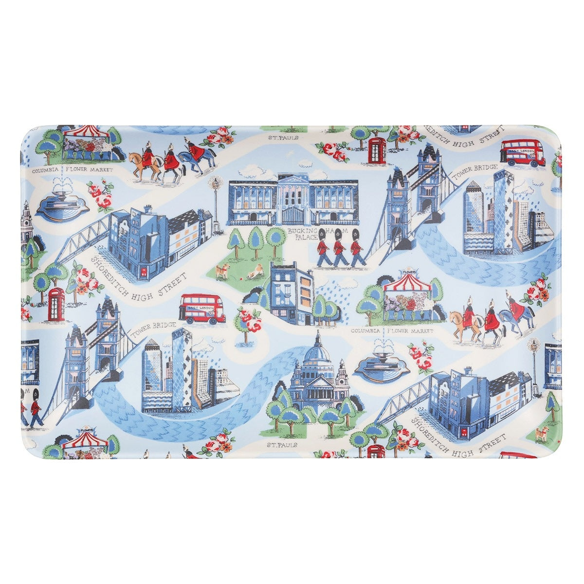 Cath Kidston London Town Melamine Tea Tray-Goviers