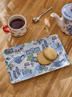 Cath Kidston London Town Melamine Tea Tray-Goviers