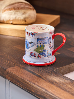 Cath Kidston London Town Mug And Coaster Set-Goviers