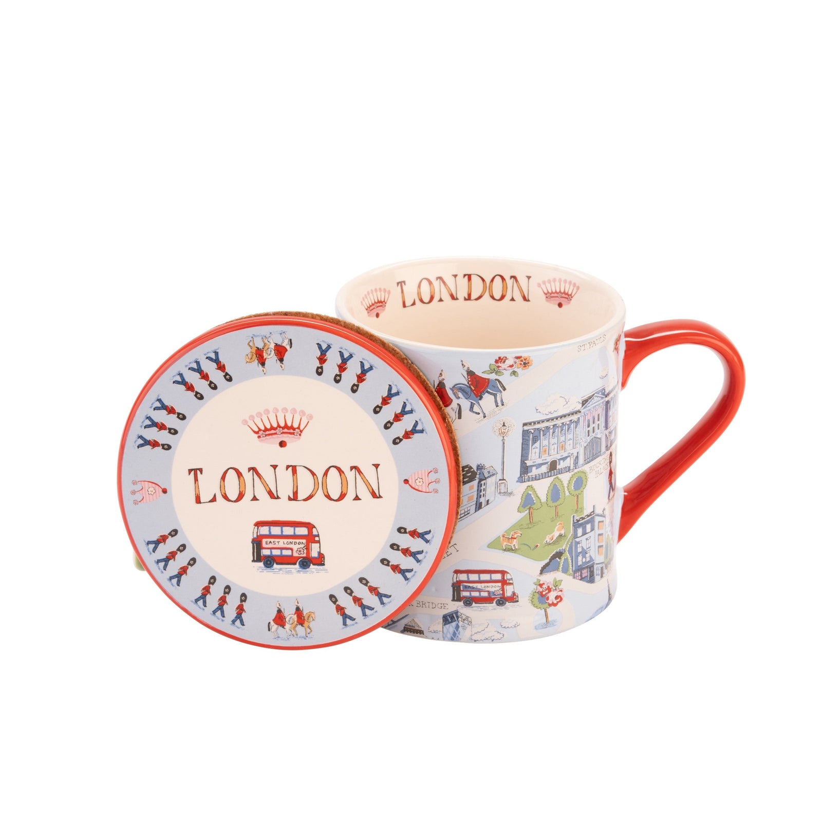 Cath Kidston London Town Mug And Coaster Set-Goviers