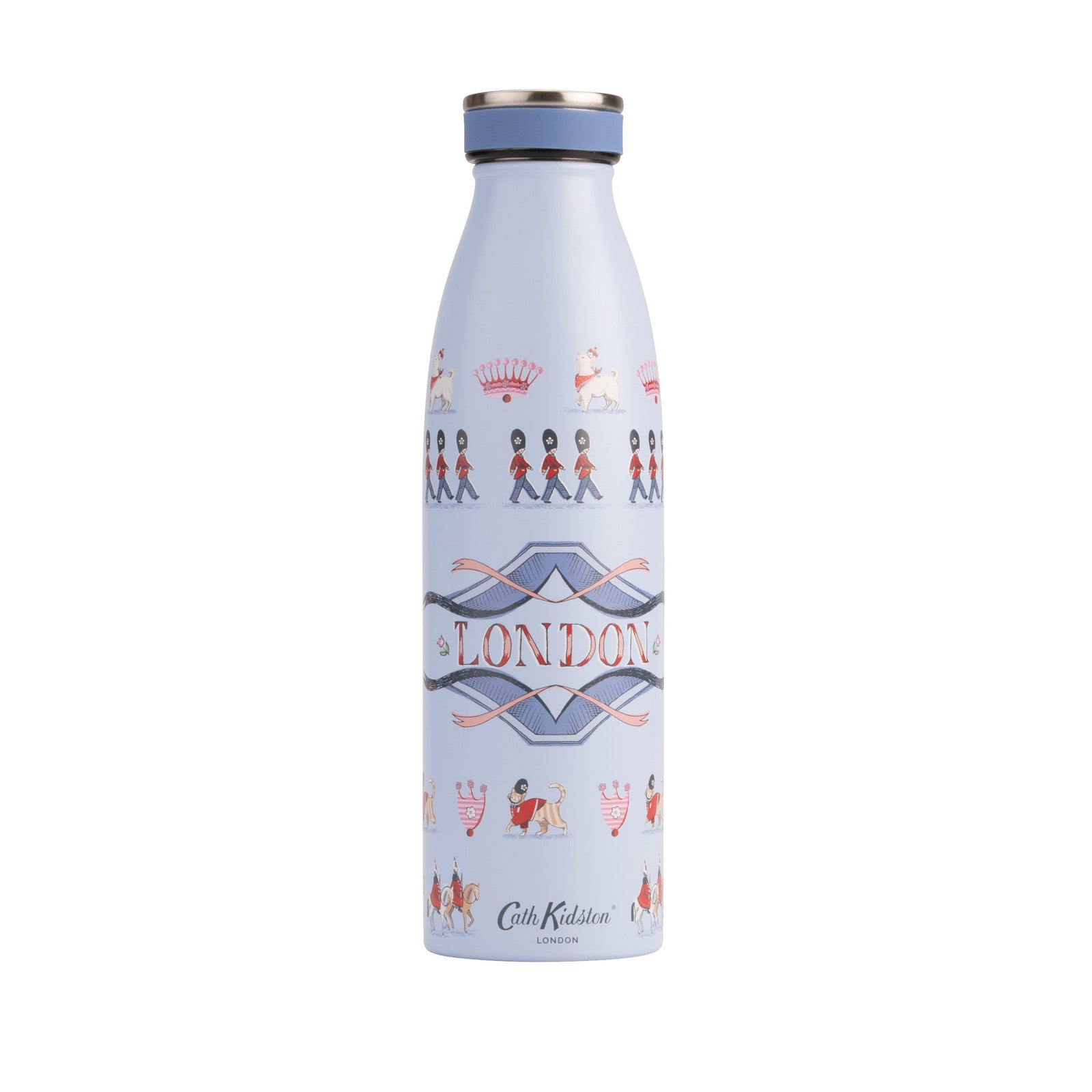 Cath Kidston London Town Stainless Steel Bottle 460ml-Goviers