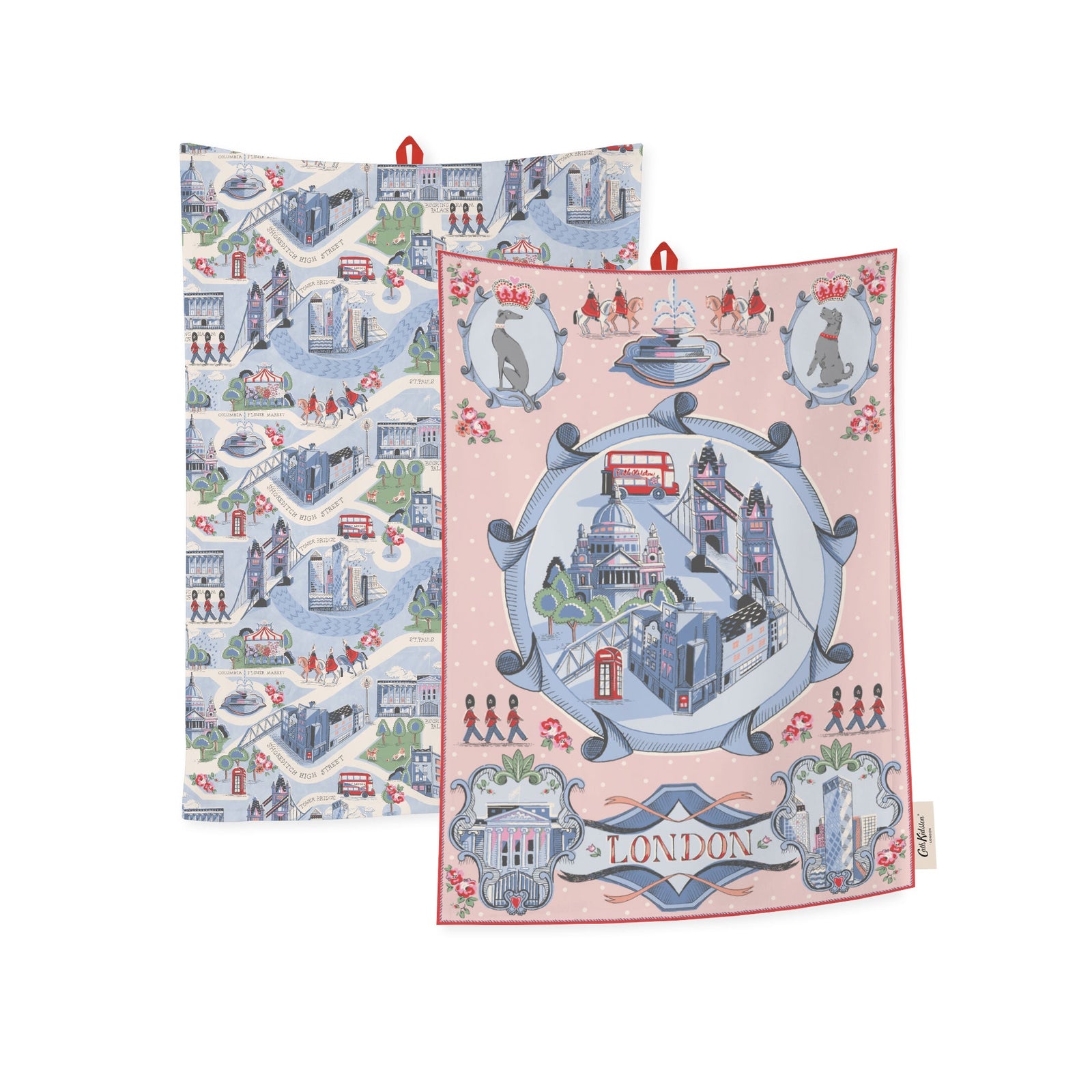 Cath Kidston London Town Tea Towels Set Of 2-Goviers
