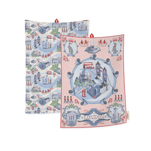 Cath Kidston London Town Tea Towels Set Of 2-Goviers