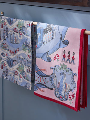 Cath Kidston London Town Tea Towels Set Of 2-Goviers