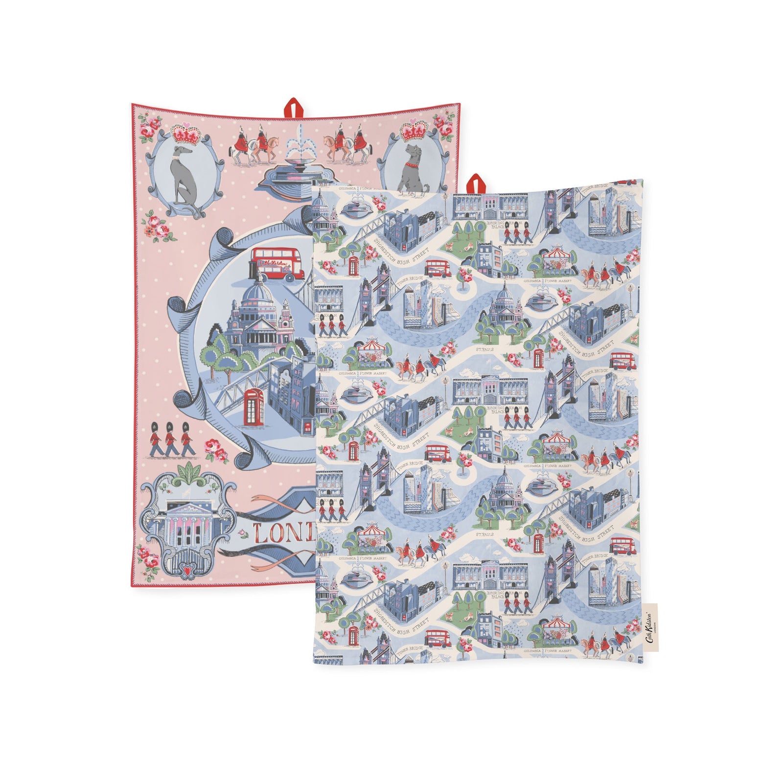 Cath Kidston London Town Tea Towels Set Of 2-Goviers