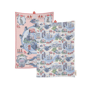 Cath Kidston London Town Tea Towels Set Of 2-Goviers