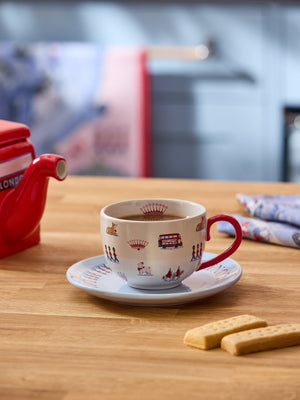 Cath Kidston London Town Teacup & Saucer-Goviers