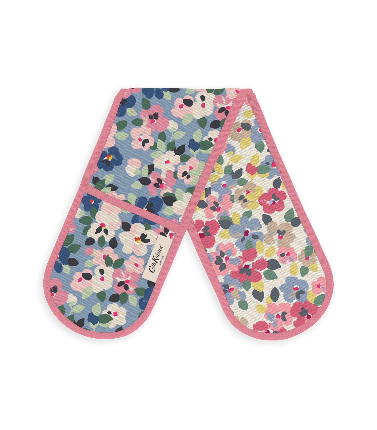 Cath Kidston Painted Pansies Double Oven Glove-Goviers