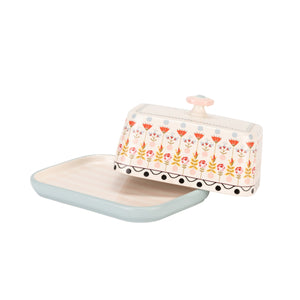 Cath Kidston Painted Table Butter Dish-Goviers