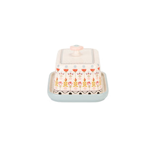 Cath Kidston Painted Table Butter Dish-Goviers
