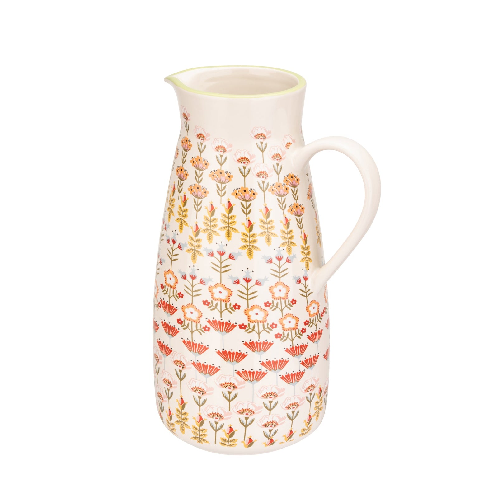 Cath Kidston Painted Table Ceramic Pitcher Jug 1.7L-Goviers