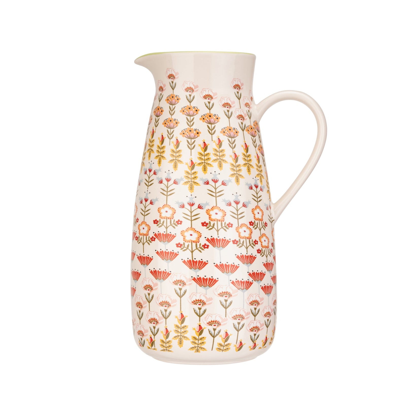 Cath Kidston Painted Table Ceramic Pitcher Jug 1.7L-Goviers