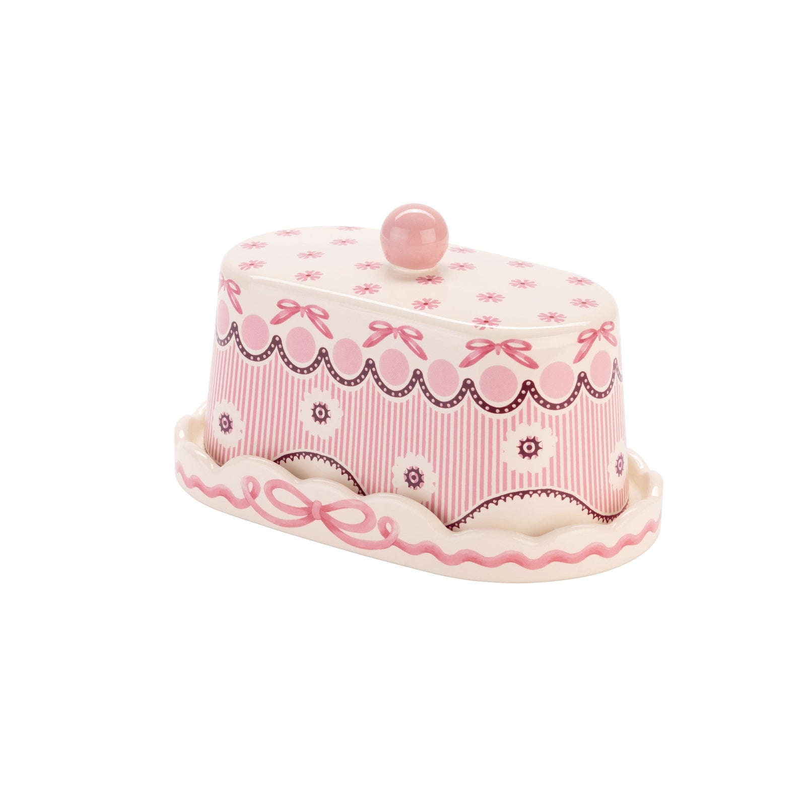 Cath Kidston Spitalfields Silk Butter Dish-Goviers