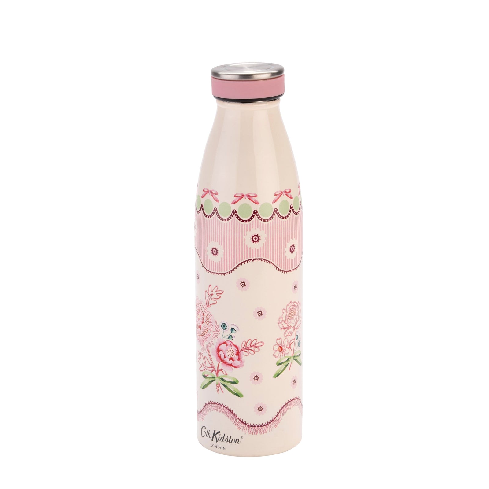 Cath Kidston Spitalfields Silk Stainless Steel Bottle 500ml-Goviers