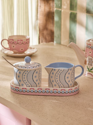 Cath Kidston Spitalfields Silk Sugar & Milk Jug Set-Goviers