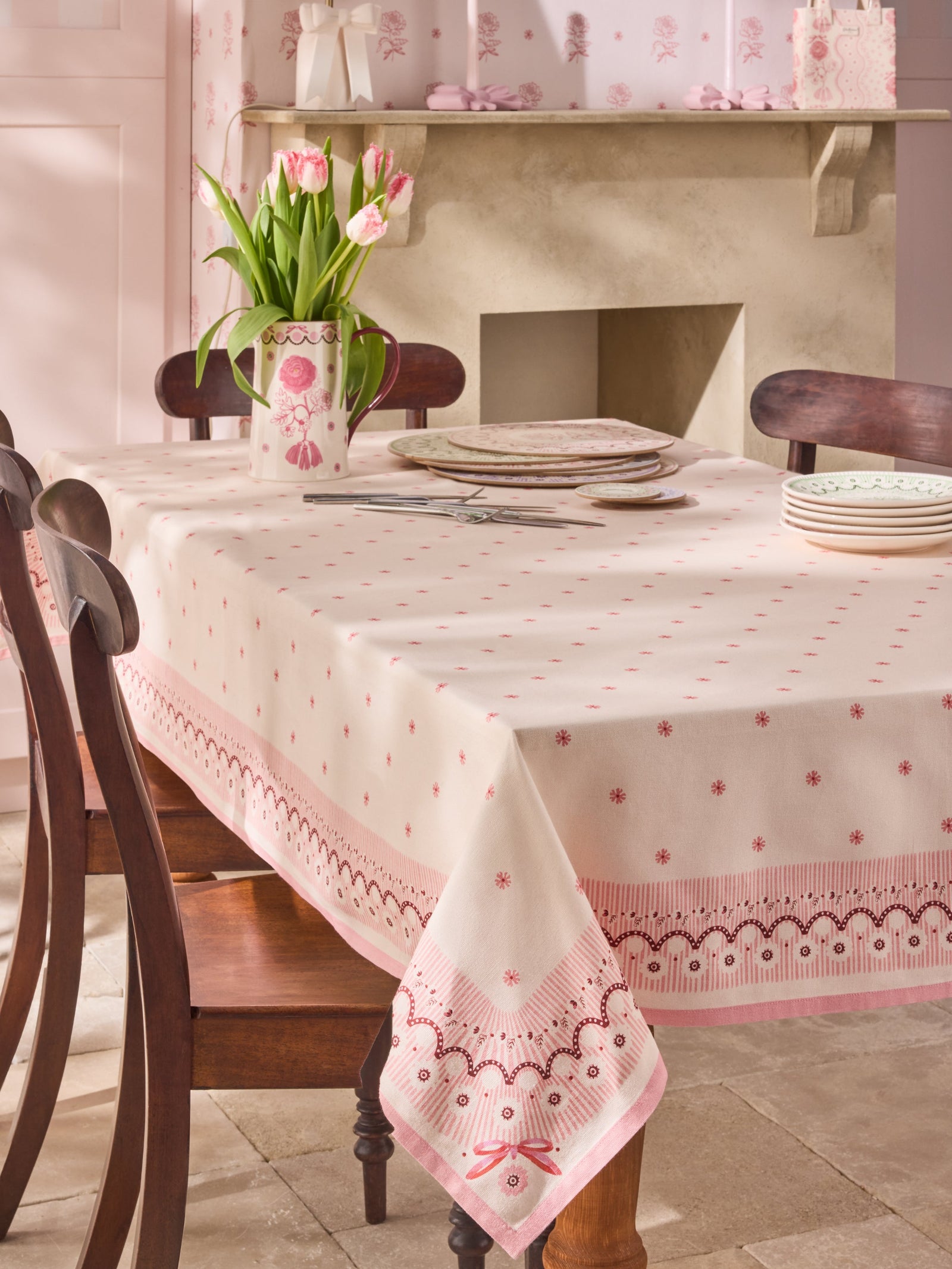 Cath Kidston Spitalfields Silk Tablecloth-Goviers