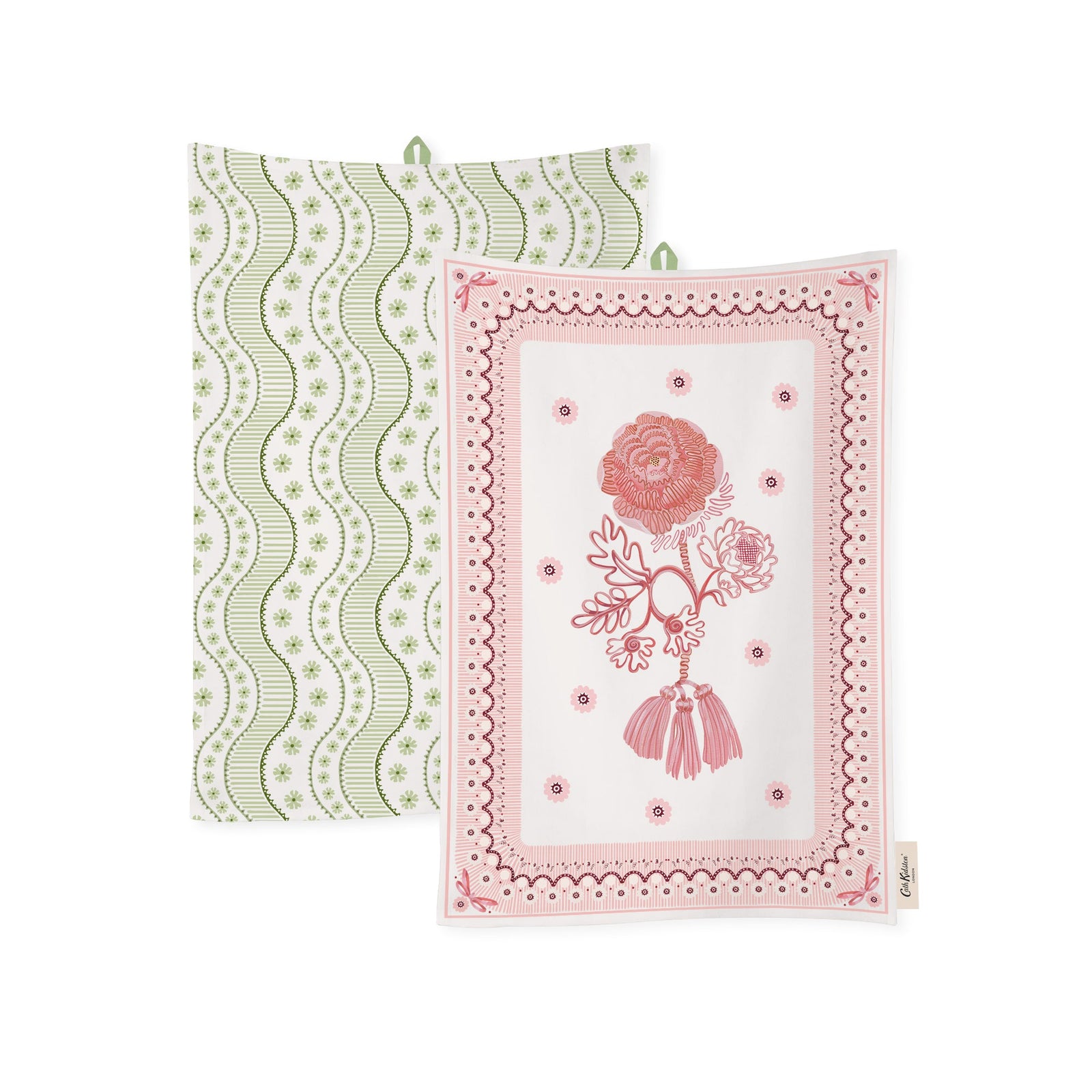Cath Kidston Spitalfields Silk Tea Towels Set Of 2-Goviers