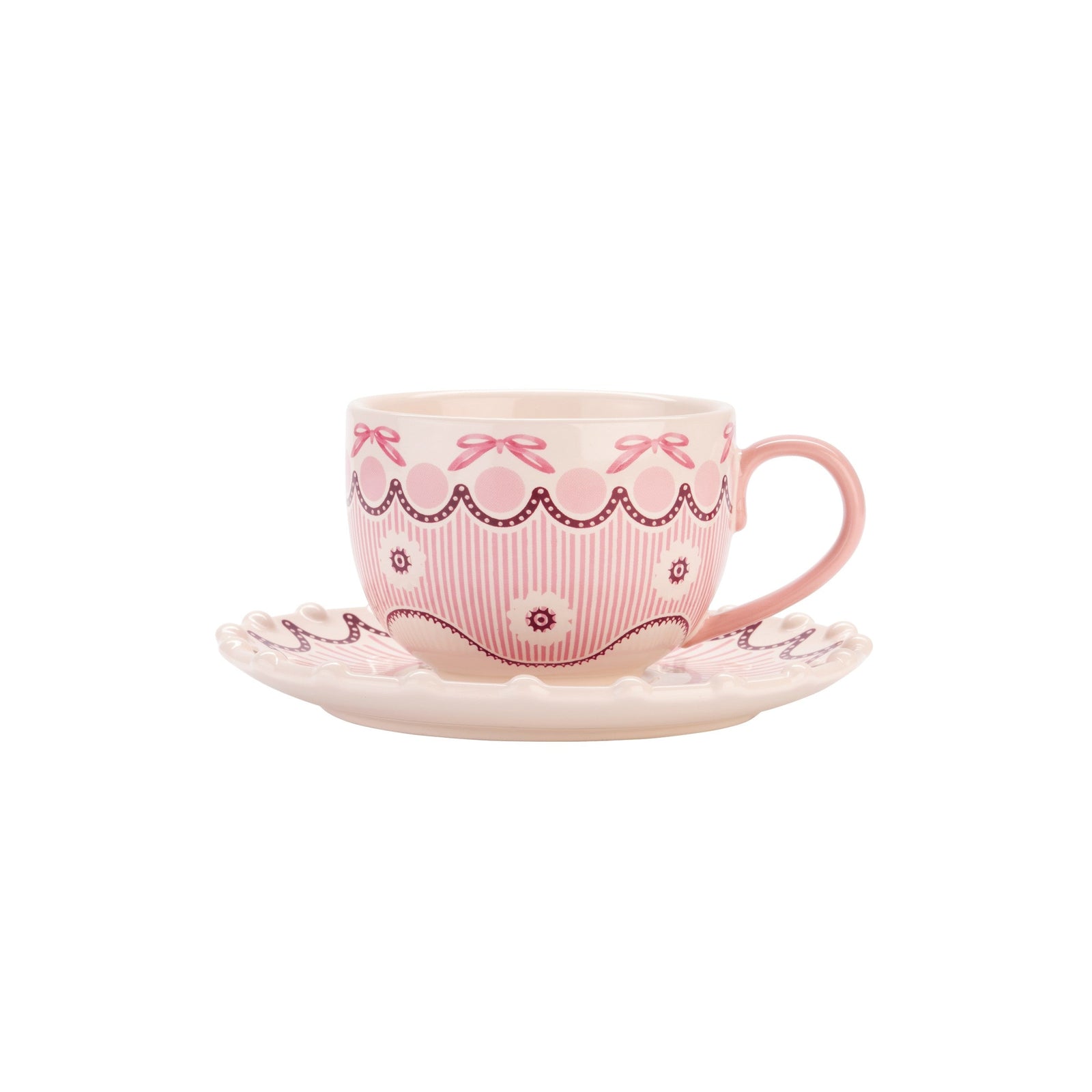Cath Kidston Spitalfields Silk Teacup & Saucer-Goviers