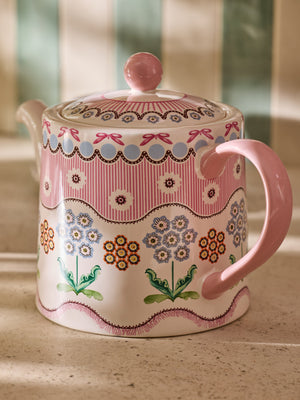 Cath Kidston Spitalfields Silk Teapot 1L-Goviers