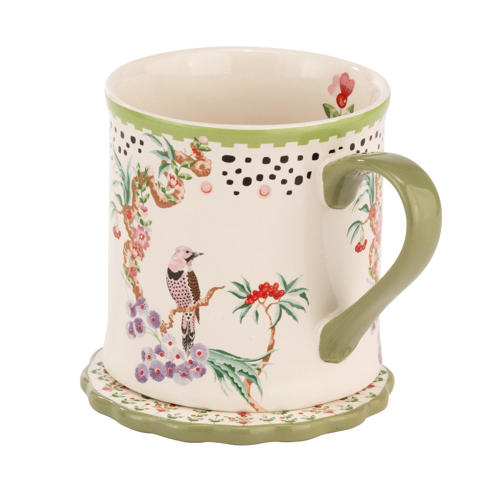 Cath Kidston Spring Birds Mug & Coaster Set-Goviers