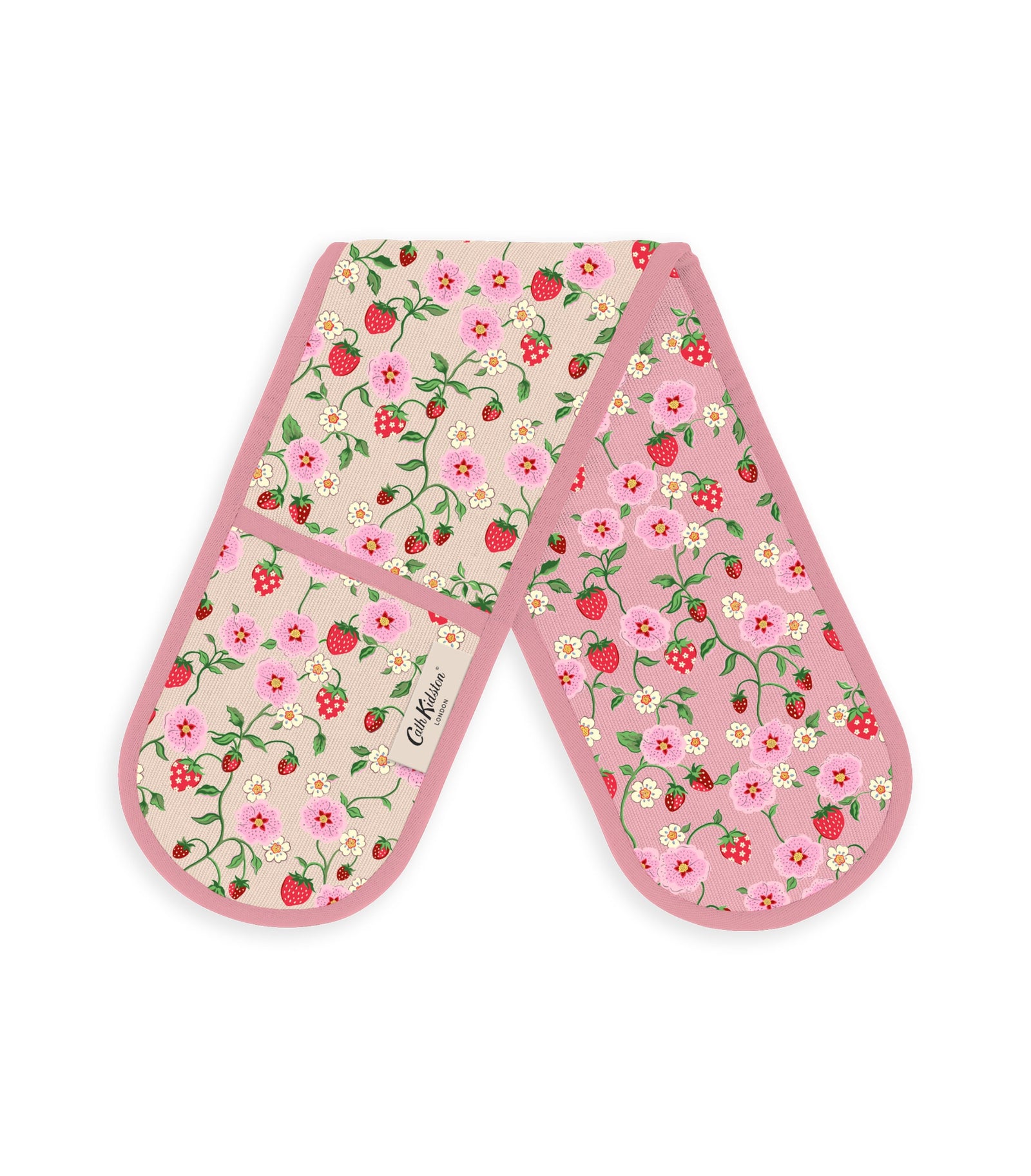Cath Kidston Strawberry Double Oven Glove-Goviers