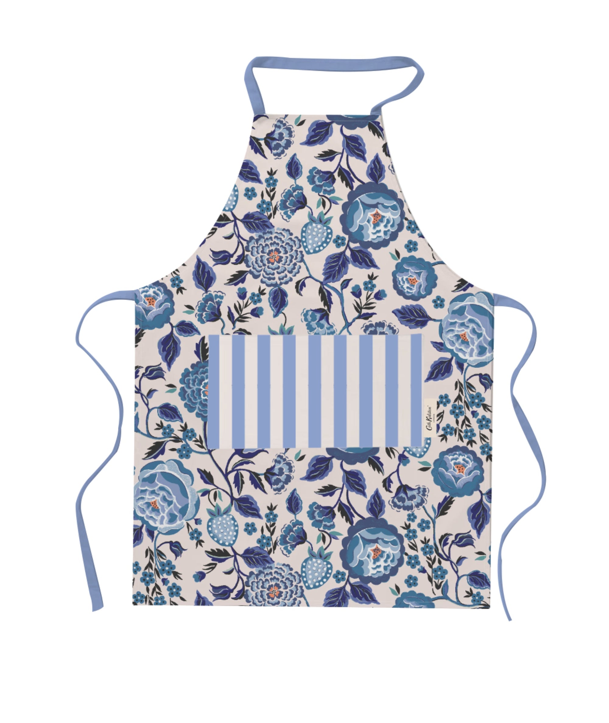 Cath Kidston Strawberry Garden Blue Easy Adjust Apron-Goviers