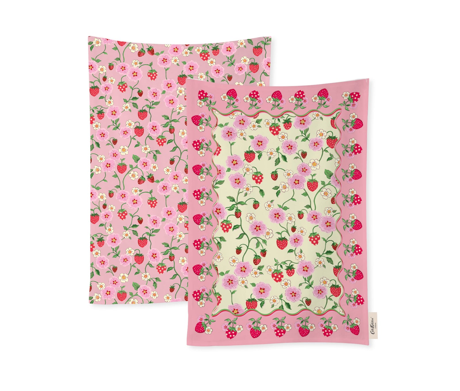 Cath Kidston Strawberry Tea Towels Set of 2-Goviers