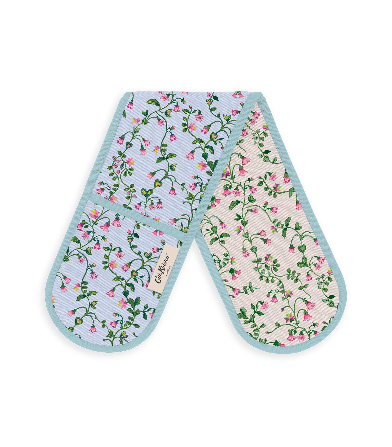Cath Kidston Twin Flowers Double Oven Glove-Goviers