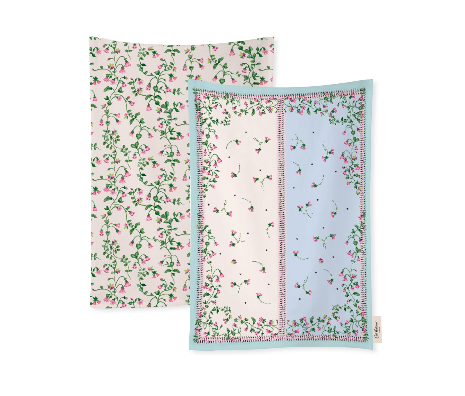 Cath Kidston Twin Flowers Tea Towels Set of 2-Goviers